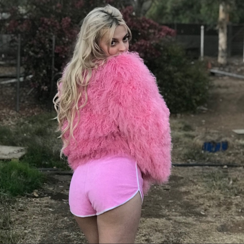 Wildfox Pink shorts Barbie sport festival dance rave joggers beach party sexy M